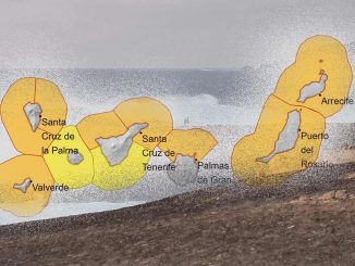 Wellen Warnung Orange