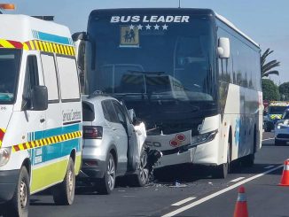 Stau Caleta de Fuste Unfall Bus