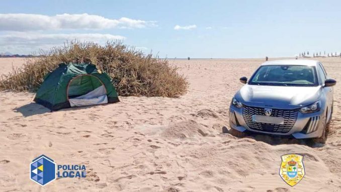 Auto-Zelt-Strand-Corralejo