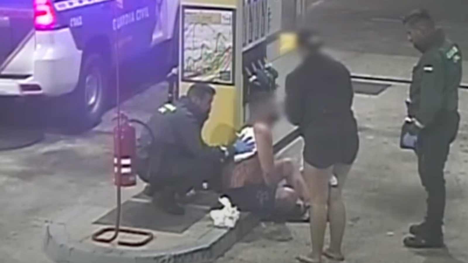 Festnahme nach brutalem Messerüberfall am 08.3.2025 in Costa Calma im Süden von Fuerteventura 1 Guardia Civil Costa Calma Erste Hilfe nach Raub