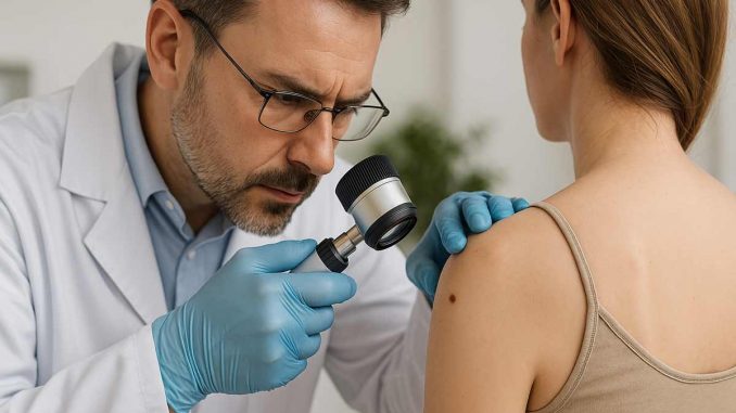Dermatologe-Dermatoskop