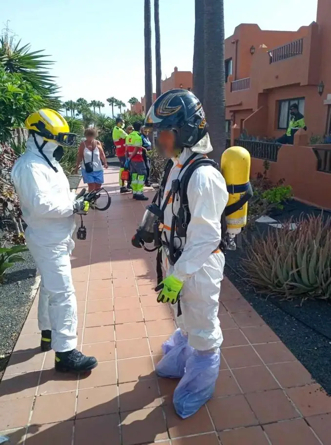 Feuerwehr Correlejo biologische Schutzanzuege