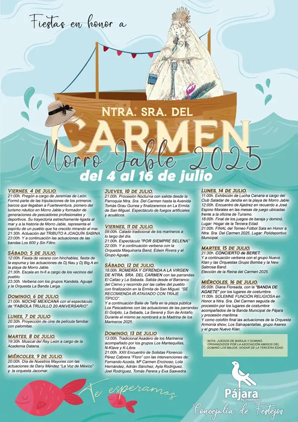 Fiestas del Carmen 2025 Cartel web