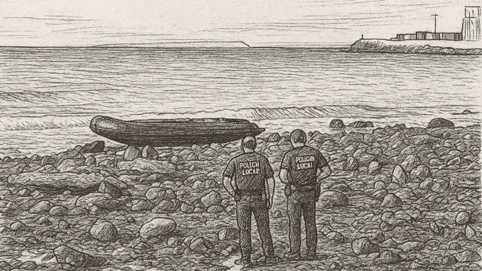 Schlauchboot-Puerto-del-Rosario-Polizei