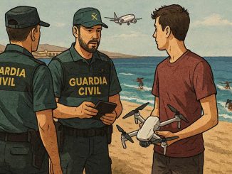 Anzeige Drohne Playa Blanca Guardia Civil