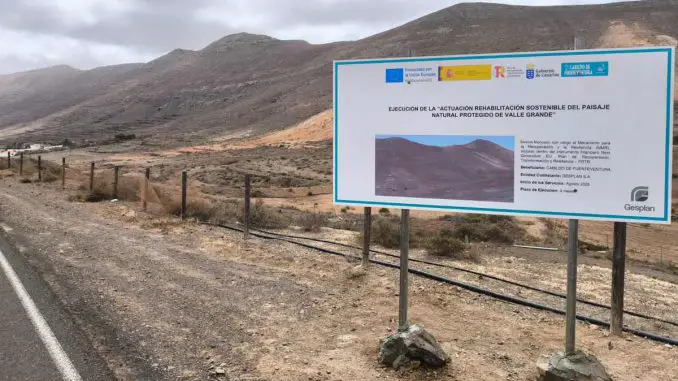 Valle-Grande-Hinweistafel