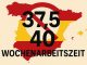 Wochenarbeitszeit in Spanien bleibt bei 40h