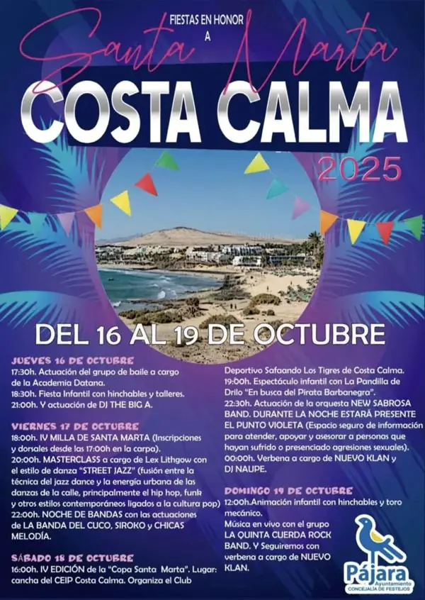 Plakat Santa Marta Costa Calma 2025