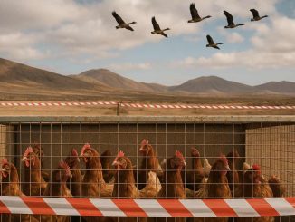 Huehner Zugvoegel Fuerteventura
