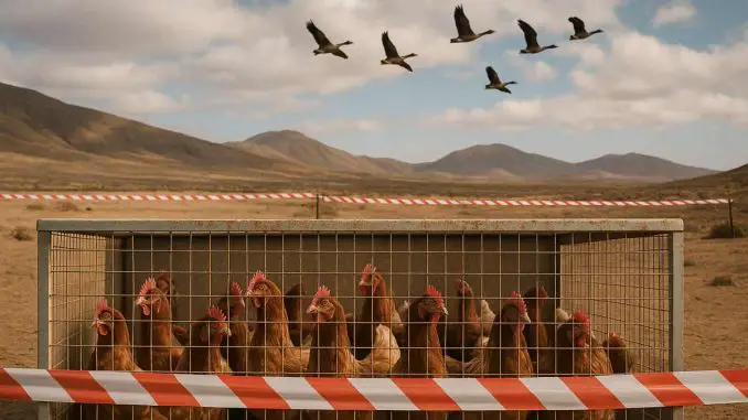 Hühner-Zugvögel-Fuerteventura