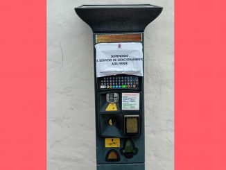 Parkautomat Puerto del Rosario ausser Betrieb