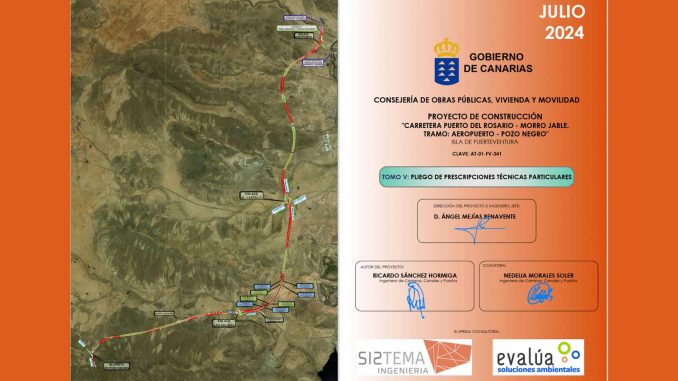 Autobahn-Verlauf-Flughafen-Pozo-Negro