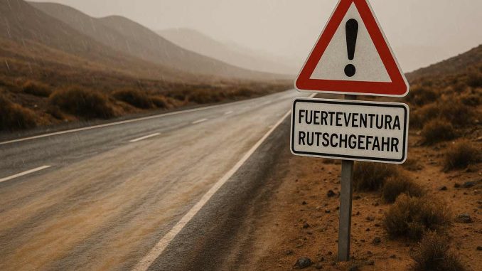 Rutschgefahr-Fuerteventura