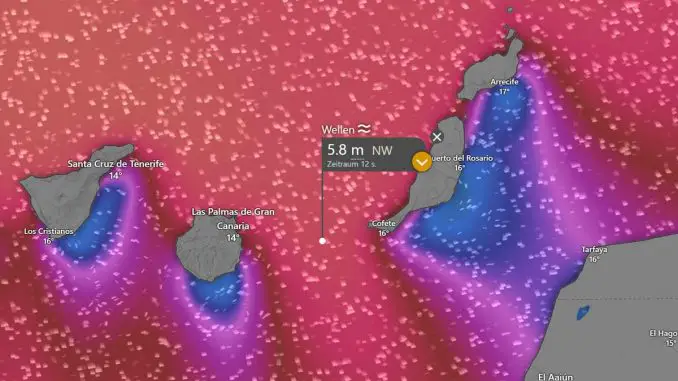 Wellenwarnung-Kanaren