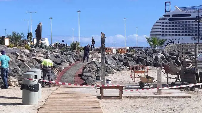 Playa_Los_Pozos_Bauarbeiten