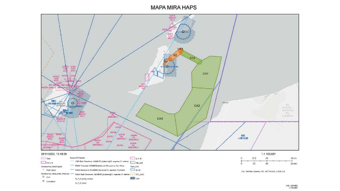 Karte Flug HAPS Fuerteventura