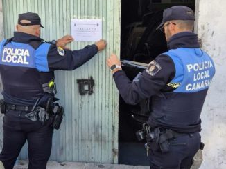 Polizei versiegelt Werkstatt Puerto del Rosario