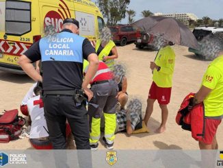 SUC Polizei Grandes Playas Radfahrer
