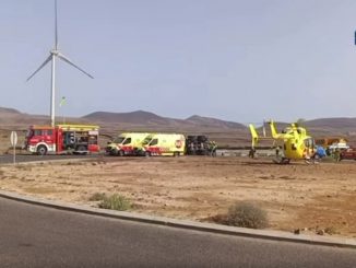 Unfall Betonmischer Lajares