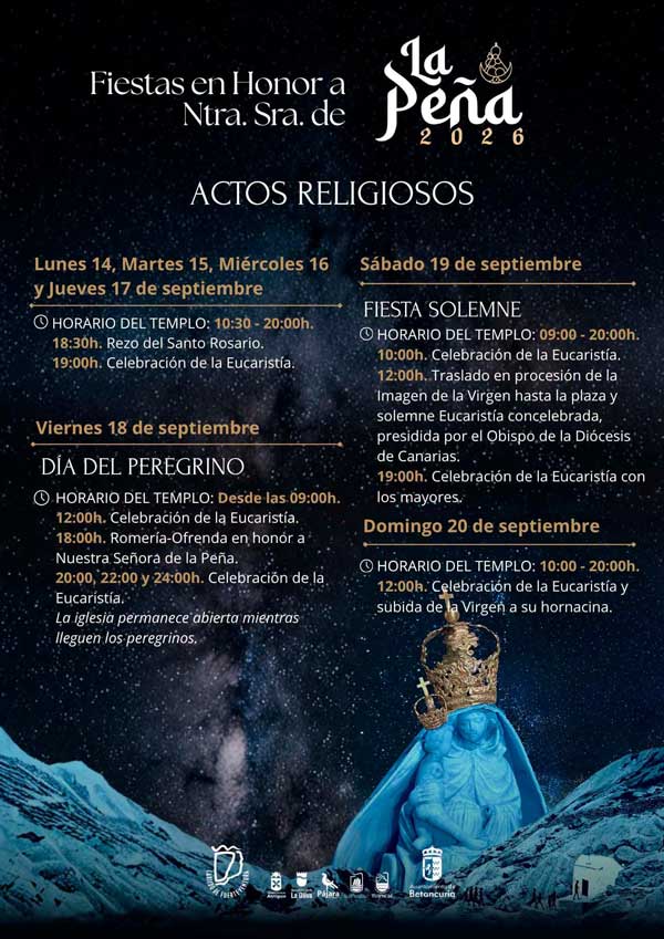 Fuerteventura feiert seine Schutzpatronin: Virgen de la Peña 2026 1 Pena Kirche 2026