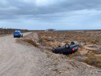 Ueberschlag Auto 1 Puerto del Rosario