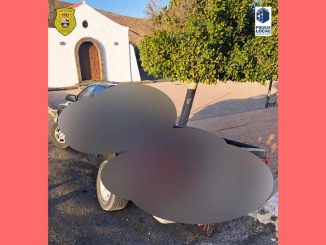 Unfall Auto Kirche Puerto del Rosario