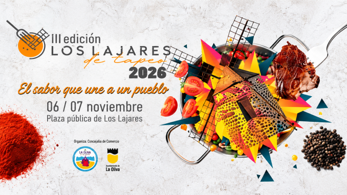 Bunter Tapas-Festivalposter aus Los Lajares