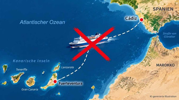 Fährverbindung-Cádiz–Fuerteventura-gestrichen