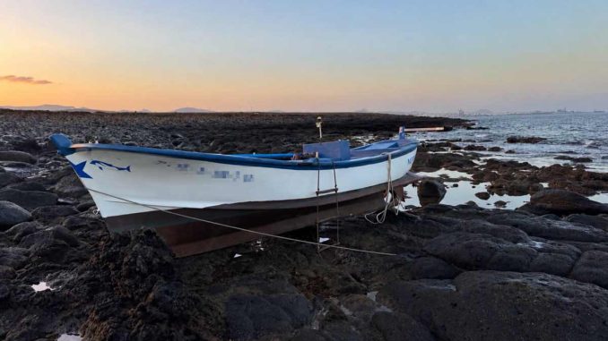 Gestrandetes Fischerboot Puerto del Rosario