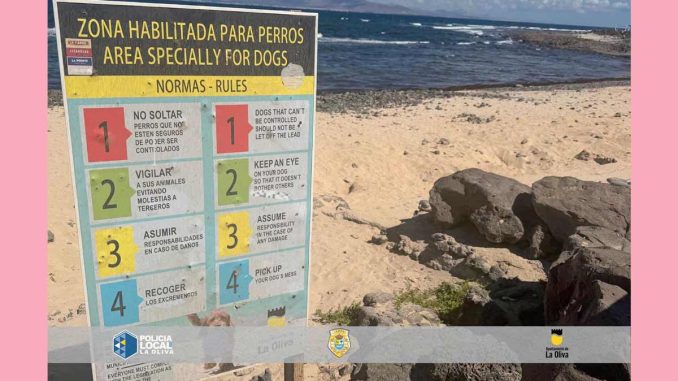 Hundestrand-Schild-Bristol-Corralejo